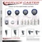 Service Caster 3 Inch Blue Polyurethane Wheel Swivel 58 Inch Threaded Stem Caster with Brake SCC SCC-TS20S314-PPUB-BLUE-PLB-58212 - alternate 3